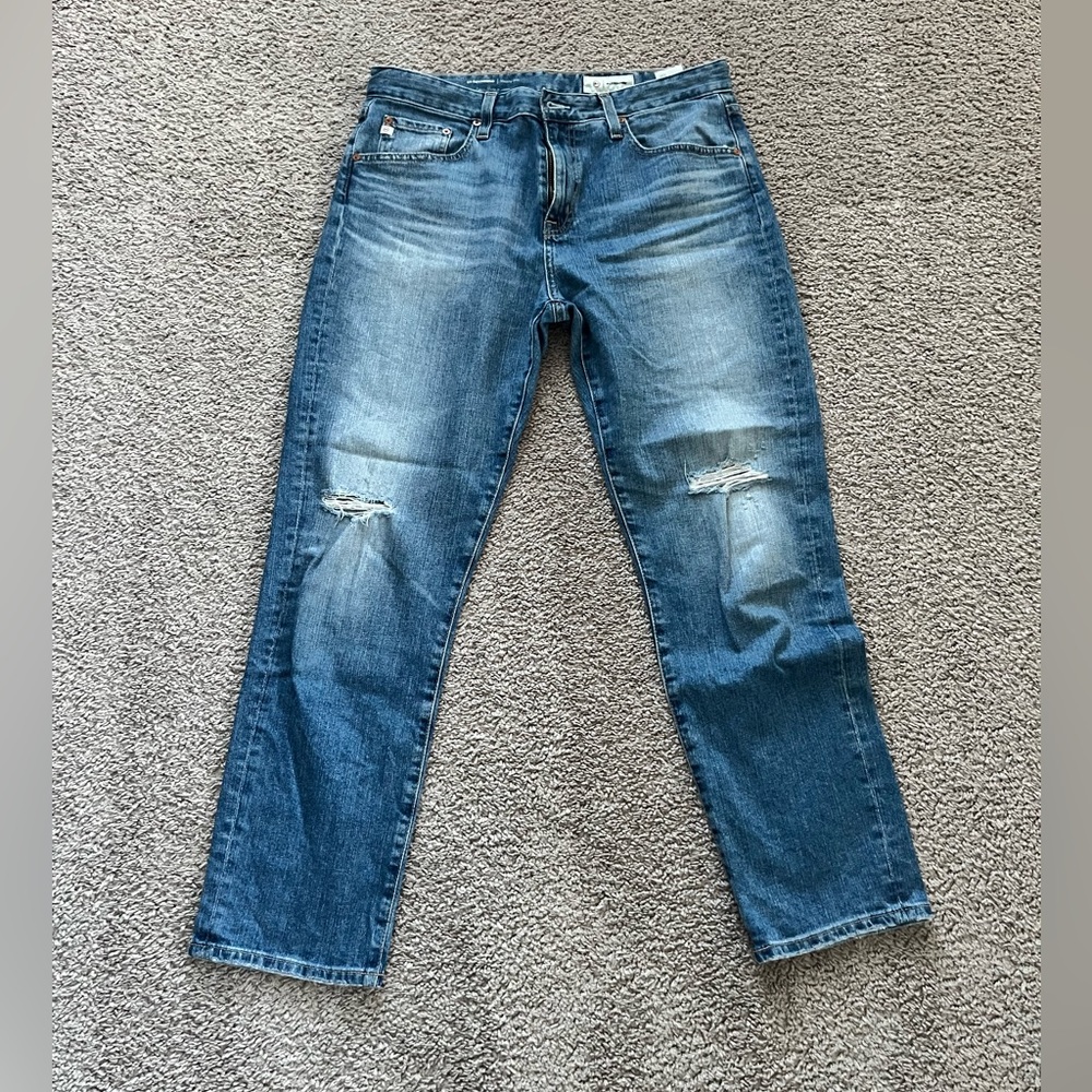 AG Ex-Boyfriend Slouchy Slim Distressed Jeans